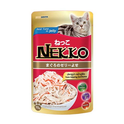Foodinnova Cat Food Nekko Real Tuna Topping Kanikama